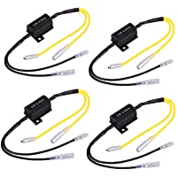 Justech 4PCS 12V Luz Intermitente de la Motocicleta LED Carga Resistor Indicador Flash Intermitente Error de Reparación…